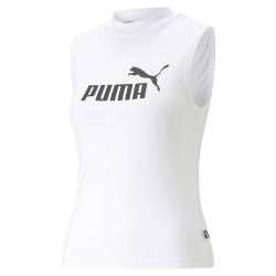 PUMA Damen Essentials+ Slim Logo Tank-Top SWhite von PUMA