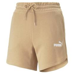 PUMA Damen Essentials Hochgeschnittene Shorts LDusty Tan Beige von PUMA
