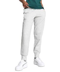 PUMA Damen Essentials Jogginghose in voller Länge mit engem Beinabschluss Llight Gray Heather von PUMA