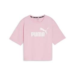 PUMA Damen Essentials Logo Cropped T-Shirt MPink Lilac von PUMA