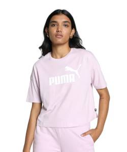 PUMA Damen Essentials Logo Cropped T-Shirt SGrape Mist Purple von PUMA