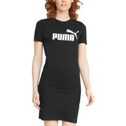 PUMA Damen Essentials Slim Tee Kleid, Black, Groß von PUMA