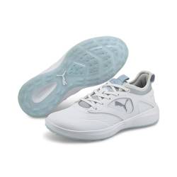 PUMA Damen Ignite Malibu Wmns Golfschuhe, White Silver Lucite Metallic Gray, 41 EU von PUMA