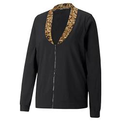 PUMA Damen Jackets Safari Glam Trainingsjacke für Damen S Black von PUMA