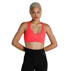 PUMA Damen Mid Impact Own It Bustier, Sunblaze, S von PUMA