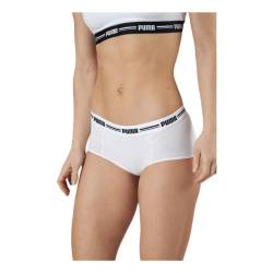 PUMA Damen Mini Boxershorts, White/White, M von PUMA