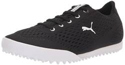 PUMA Damen Monolite Fusion Slipper Golfschuh, schwarz/weiß, 38.5 EU von PUMA