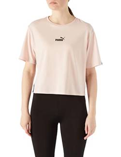 PUMA Damen Power Cropped T T-Shirt, Lotus, M von PUMA