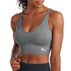 PUMA Damen Spejlløs sports-bh sports bras, Medium Heather Grey, S EU von PUMA