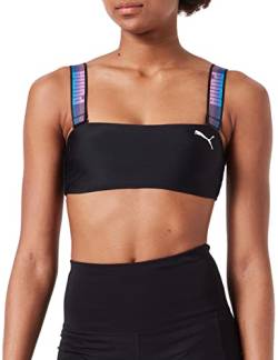 PUMA Damen Swimwear Bandeau Bikini, Black Combo, L EU von PUMA