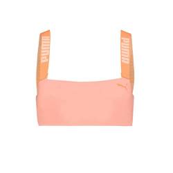 PUMA Damen Swimwear Bandeau Bikini, Peach Combo, M EU von PUMA