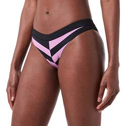 PUMA Damen Swimwear Heritage Stripe Brazilian Bikini Unterteile, Pink Combo, XL EU von PUMA