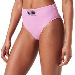 PUMA Damen Swimwear High Waist Brief Schwimm Slips, Pink Combo, S EU von PUMA