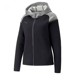 PUMA Damen Teamcup Casuals Kapuzenjacke, Schwarz, M von PUMA