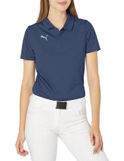 PUMA Damen Teamliga Sideline Polo Polohemd, Peacoat, Weiß, Mittel von PUMA