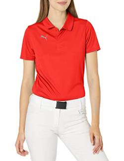 PUMA Damen Teamliga Sideline Polo Polohemd, Red Weiß, XX-Large von PUMA