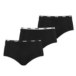 PUMA Damen Unterwäsche Unterhosen 3 Mini Shorts im Vorteilspack (Black, XS) von PUMA