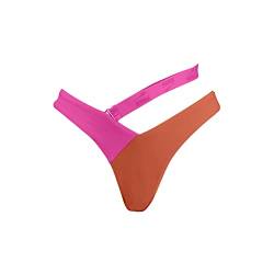 PUMA Damen V-shape Brief Bikini Bottoms, Pink / Chili, L EU von PUMA