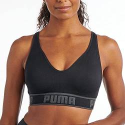 PUMA Damen Women's Solstice Seamless Bra Sport-BH, schwarz, Large von PUMA
