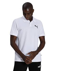 PUMA Erwachsene Essentials Pique Poloshirt XSWhite Cat von PUMA