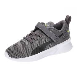 PUMA Flyer Runner V Inf, Turnschuhe Unisex-Babys 0-24, Dark Coal Schwarz-Lime Smash, 20 EU von PUMA