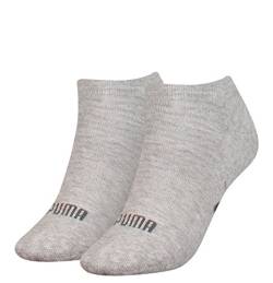 PUMA Frauen Sneaker Trainer Socken, Grau Melange, 39/42 (2er Pack) von PUMA