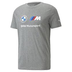 PUMA Herren BMW MMS ESS Logo Tee T-Shirt, Mittelgrau, HEA, M von PUMA