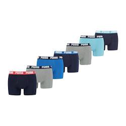 PUMA Herren Basic Boxershorts Unterwäsche 7P (XL, Blue Combo) von PUMA