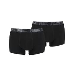 PUMA Herren Basic Trunk Boxershort 2er Pack Black (001) Größe:L von PUMA