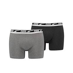 PUMA Herren Boxer Unterwäsche, Grau, M (2er Pack) von PUMA