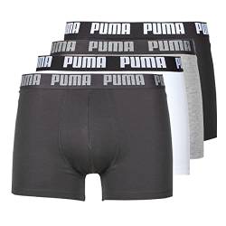 PUMA Herren Boxershorts Shorts Unterhosen Everyday Boxer 4er Pack, Wäschegröße:XXL, Artikel:-002 White/Grey Melange von PUMA