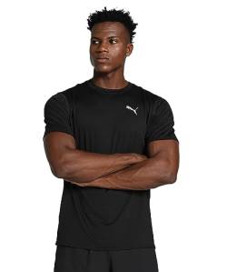 PUMA Herren Cloudspun kurzärmliges Lauf-T-Shirt SBlack von PUMA