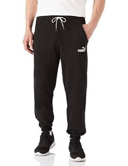 PUMA Herren Essentials+ Casual Fit Jogginghose Knitted Pants, Schwarz und silberfarben, S von PUMA