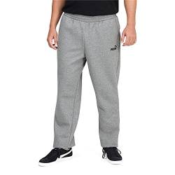 PUMA Herren Essentials Fleece Sweatpants Bt Trainingshose, Mittelgrau meliert, 5XL von PUMA