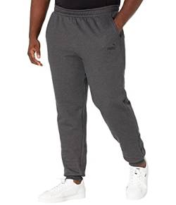 PUMA Herren Essentials Logo Fleece Sweatpants Hose, Dunkelgrau-Dark Grey Heather, X-Groß von PUMA