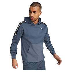 PUMA Herren Fit Pwrfleece Hoodie Sweatshirt, Evening Sky, L von PUMA