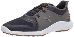 PUMA Herren Ignite Fasten8 Disc Golfschuh, Navy Blazer Silver Silent Shade, 40 EU von PUMA