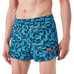 PUMA Herren Korte met bloklogo Boardshorts, Blue Combo, S EU von PUMA