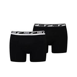 PUMA Herren Multi Logo Boxer, Black, L (2er Pack) von PUMA