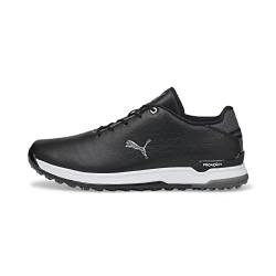 PUMA Herren PROADAPT ALPHACAT Leather Golfschuh, Black Silver, 42 EU von PUMA