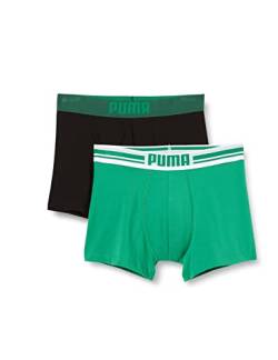PUMA Herren Placed Logo Boxer Shorts, Grün, XL EU von PUMA