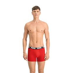 PUMA Herren Puma Basic 2p Boxer Shorts, (Red/ Black 786), XL EU von PUMA