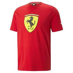 PUMA Herren Scuderia Ferrari Race Shield Tee T-Shirt, Rosso Corsa 23, Small von PUMA