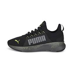 PUMA Herren Softride Premier Slipper Sneaker, Castlerock Black-Lime Squeeze, 44.5 EU von PUMA