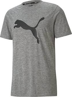 PUMA Herren T-Shirt Train FAV Heather CAT SS Tee 520139 Medium Gray Heather M von PUMA