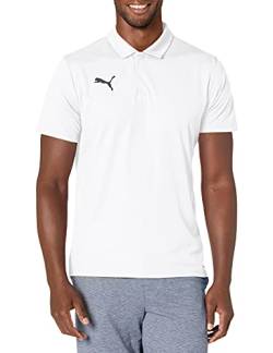 PUMA Herren Teamliga Sideline Polo Shirt, weiß / schwarz, Groß von PUMA