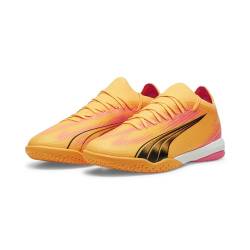 PUMA Herren Ultra Match IT Fußballschuhe 46Sun Stream Black Sunset Glow Orange Pink von PUMA