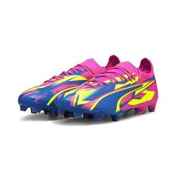 PUMA Herren Ultra Ultimate Energy FG/AG Fußballschuhe 44.5Luminous Pink Ultra Blue Yellow Alert von PUMA