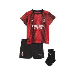 PUMA Jugendliche AC Milan 23/24 Heimtrikot Kit 62For All Time Red Black von PUMA