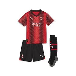PUMA Jugendliche AC Milan 23/24 Heimtrikot Mini-Kit 104For All Time Red Black von PUMA